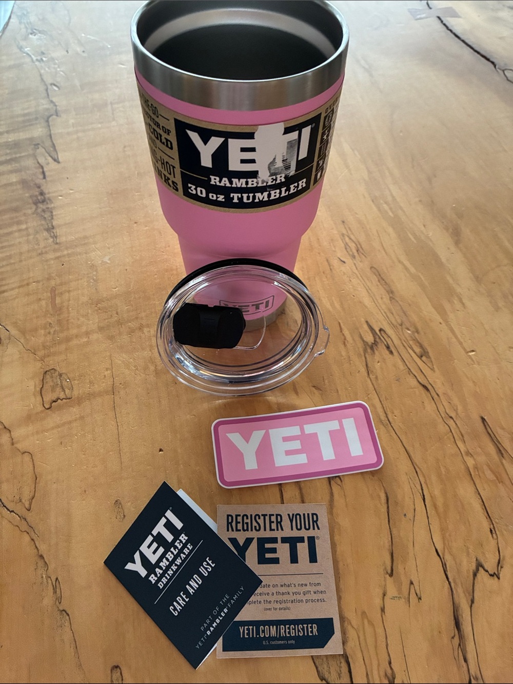 Yeti Pink Rambler 30 oz Tumbler